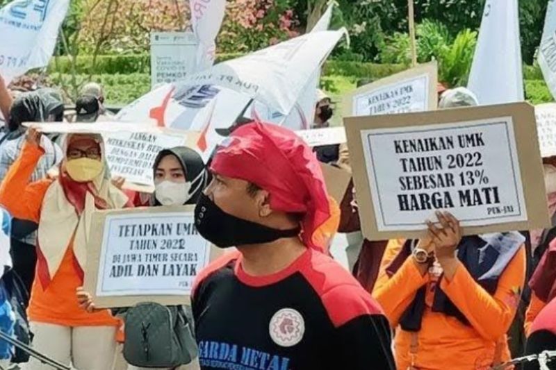 Kembali Turun ke Jalan, Buruh Jatim Masih Bawa Tuntutan Sama