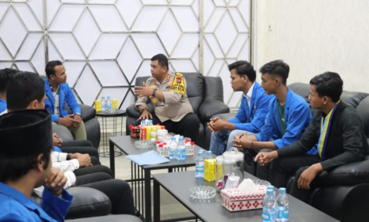 Kapolres Madina Terima Audensi PMII: Kolaborasi Menuju Pemilu Damai 2024